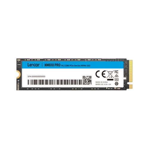 Lexar® NM610PRO 1TB M.2 2280 PCIe Gen3x4 NVMe SSD Lexar® NM610PRO 1TB M.2 2280 PCIe Gen3x4 NVMe SSD